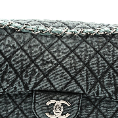 Chanel Denim Quilted Denimpression Flap Blue Black 1982470