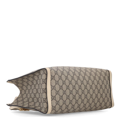Gucci GG Supreme Monogram Medium Padlock Tote White 1985192