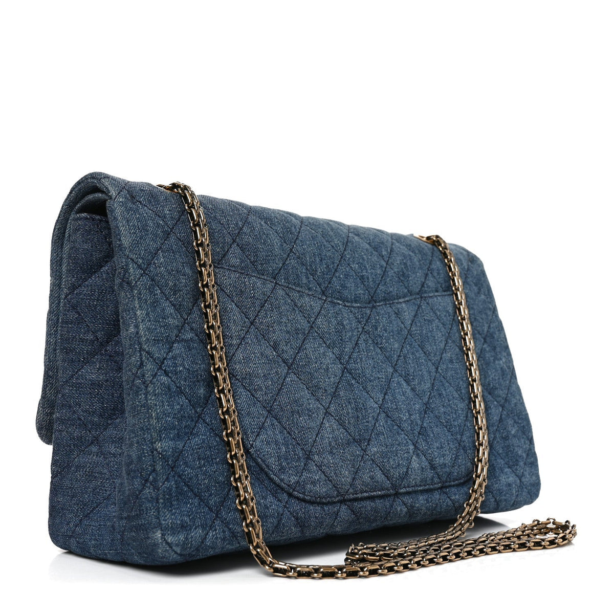 Chanel Denim Quilted 2.55 Reissue 227 Flap Blue