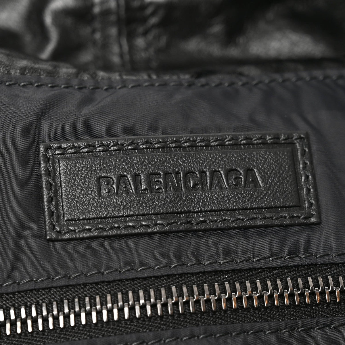 Balenciaga Calfskin Medium Cargo Tote Black