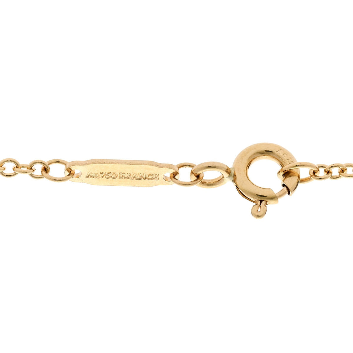 18K Yellow Gold Diamond Knot Necklace