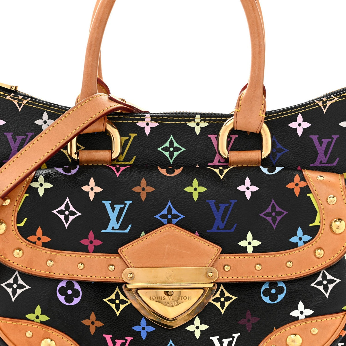 Louis Vuitton Monogram Multicolor Rita Shoulder Bag Black