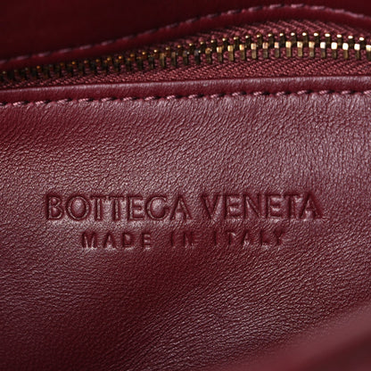 Bottega Veneta Nappa Maxi Intreccio Padded Cassette Crossbody Bag Dark Red