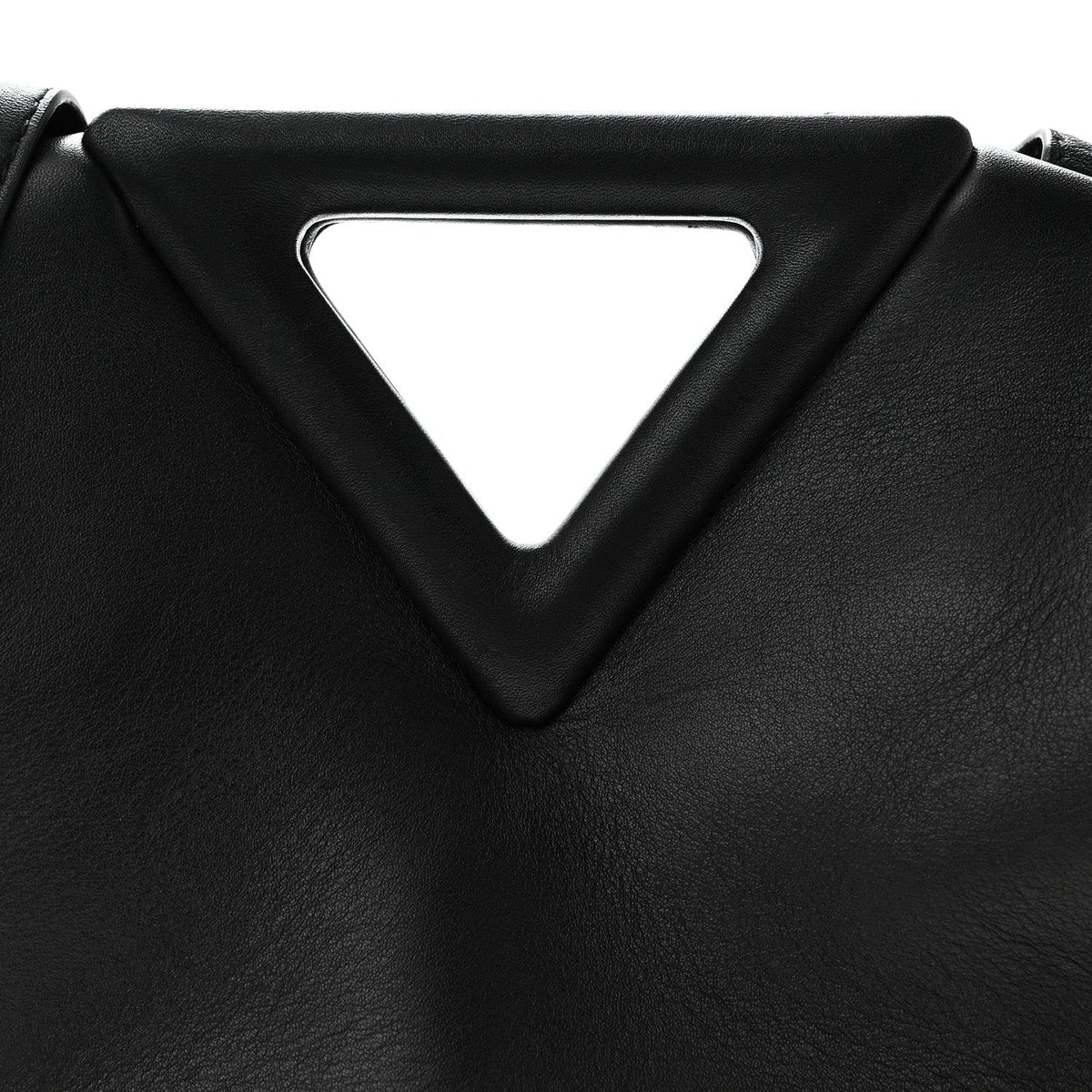 Bottega Veneta Calfskin Small The Point Triangle Bag Black