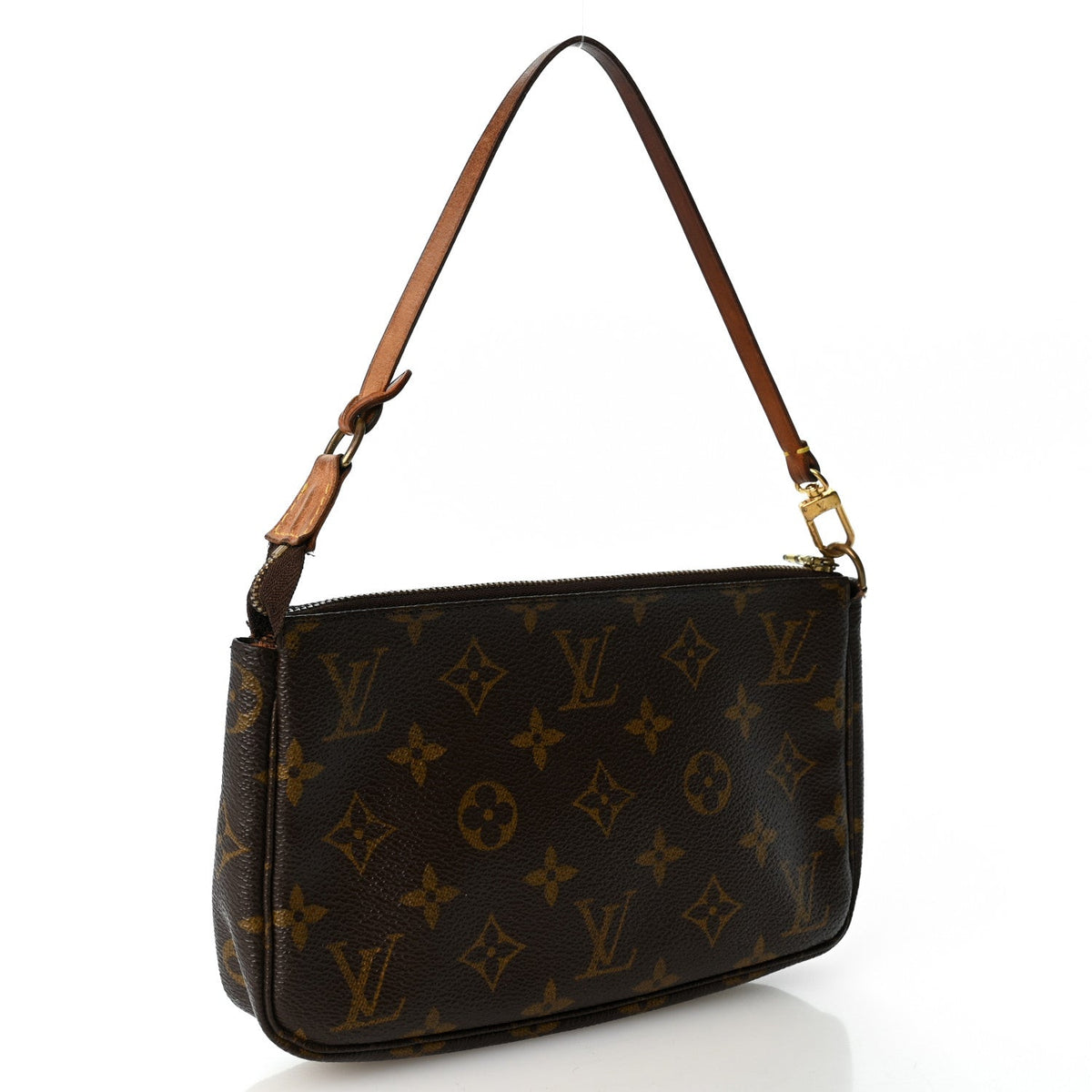 Louis Vuitton Monogram Pochette Accessories Bag Brown