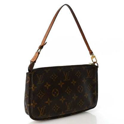 Louis Vuitton Monogram Pochette Accessories Bag Brown