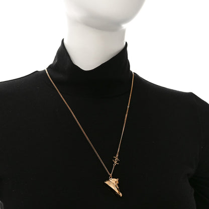 Chanel CC Sneaker Motif Necklace Gold