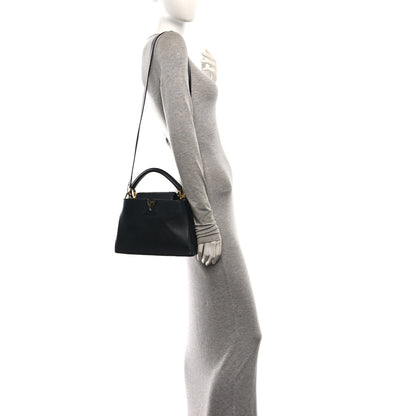 Louis Vuitton Taurillon Capucines BB Black