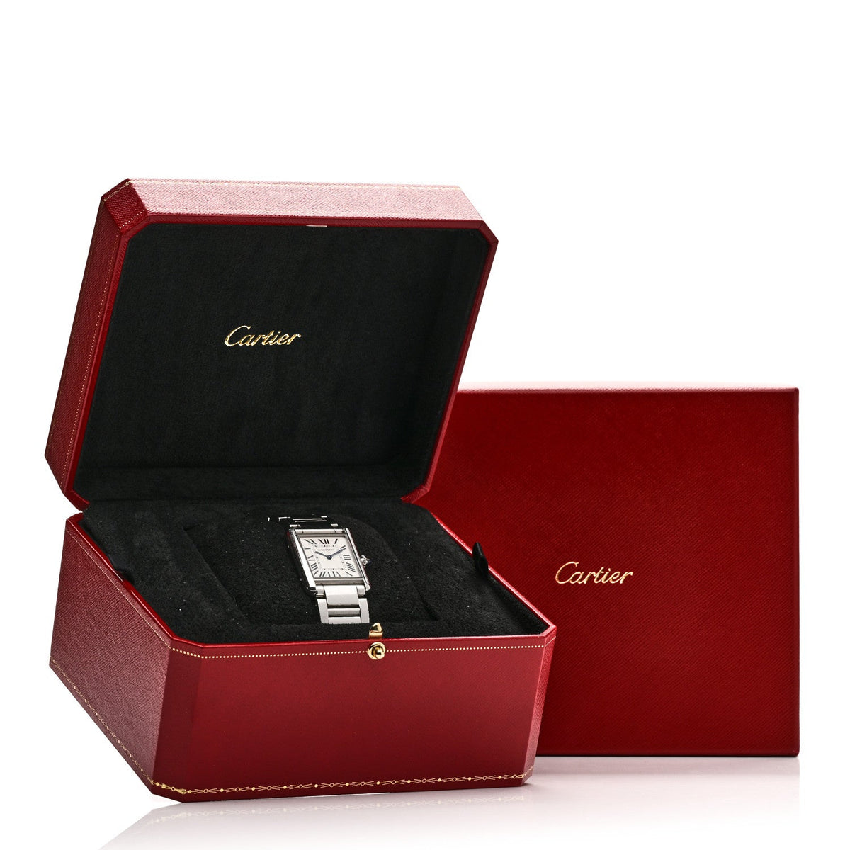 Cartier Stainless Steel 25mm Must de Cartier Tank Quartz Watch
