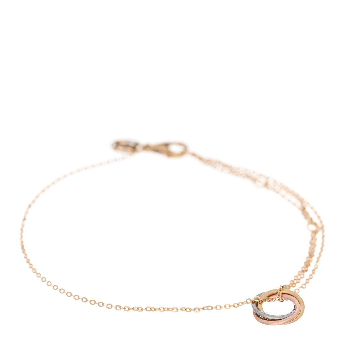 Cartier 18K Tricolor Gold Trinity Bracelet