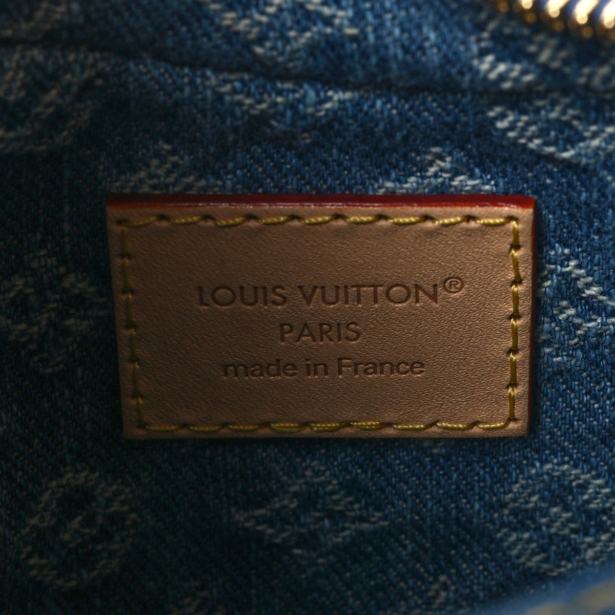 Louis Vuitton Monogram Denim Pochette Valley Blue