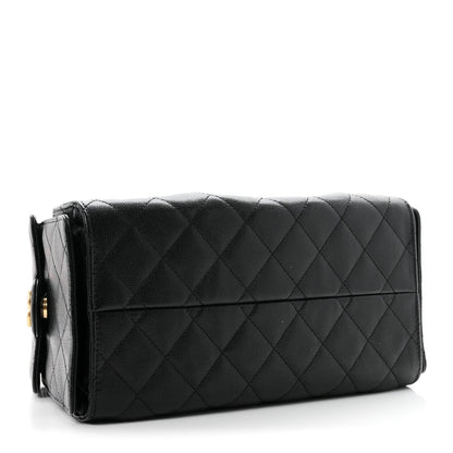Chanel Caviar Quilted Small 25 Handbag Black 1980412