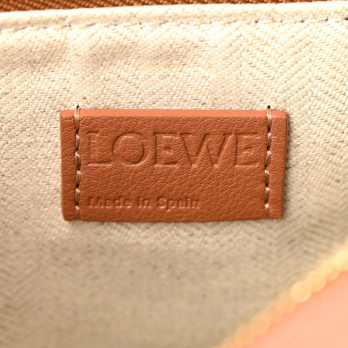 Loewe Calfskin Mini Hammock Hobo Tan