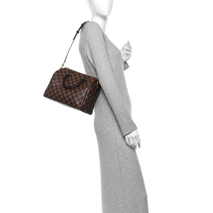 Louis Vuitton Damier Ebene Speedy Bandouliere 25 Brown