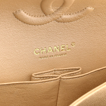 Chanel Iridescent Caviar Medium Double Flap Bag Beige 1985123