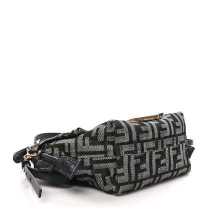 Fendi Denim Small Mamma Baguette Dark Blue