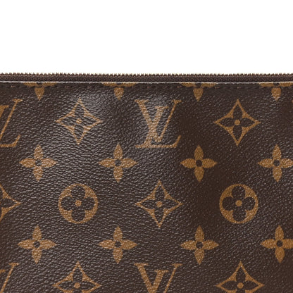 Louis Vuitton Monogram Coated Canvas Pochette Accessories NM Brown