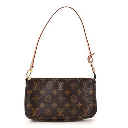 Louis Vuitton Monogram Coated Canvas Pochette Accessories NM Brown