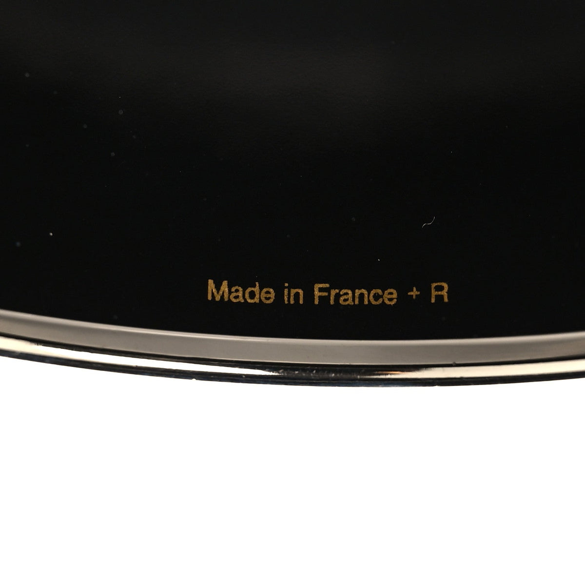 Hermes Palladium Plated Printed Extra Wide Bracelet 70
