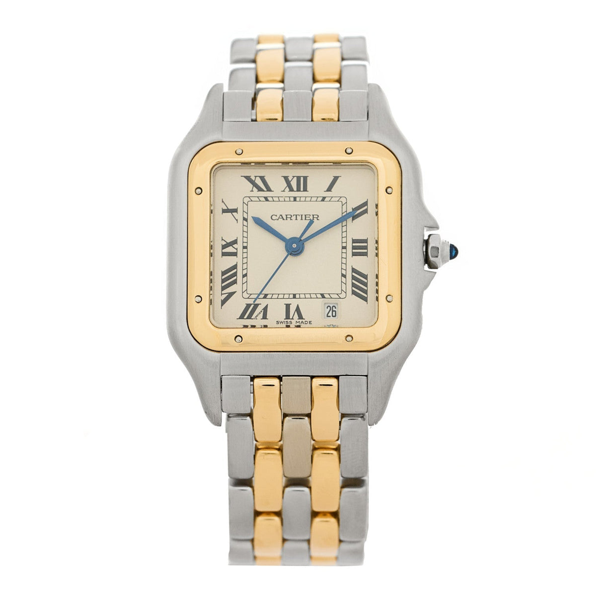 Cartier Stainless Steel 18K Yellow Gold 27mm Panthere Quartz Watch