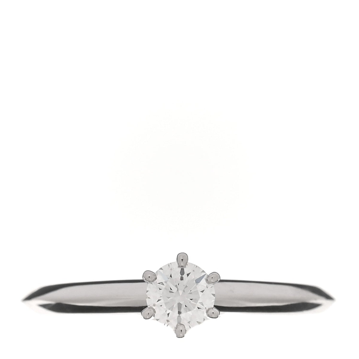 Tiffany Platinum Diamond .25ct Solitaire Engagement Ring 49 5