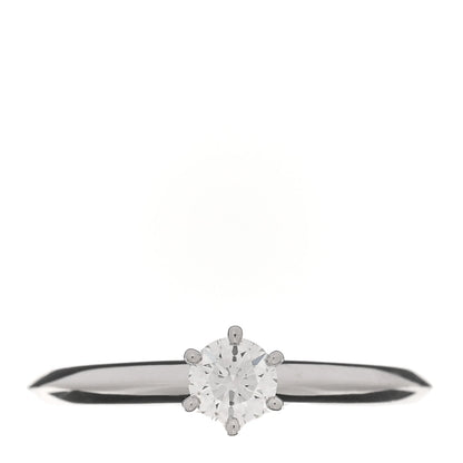 Tiffany Platinum Diamond .25ct Solitaire Engagement Ring 49 5