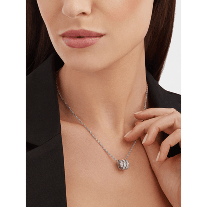 18K Gold Diamonds BVL Serpenti Viper Necklace