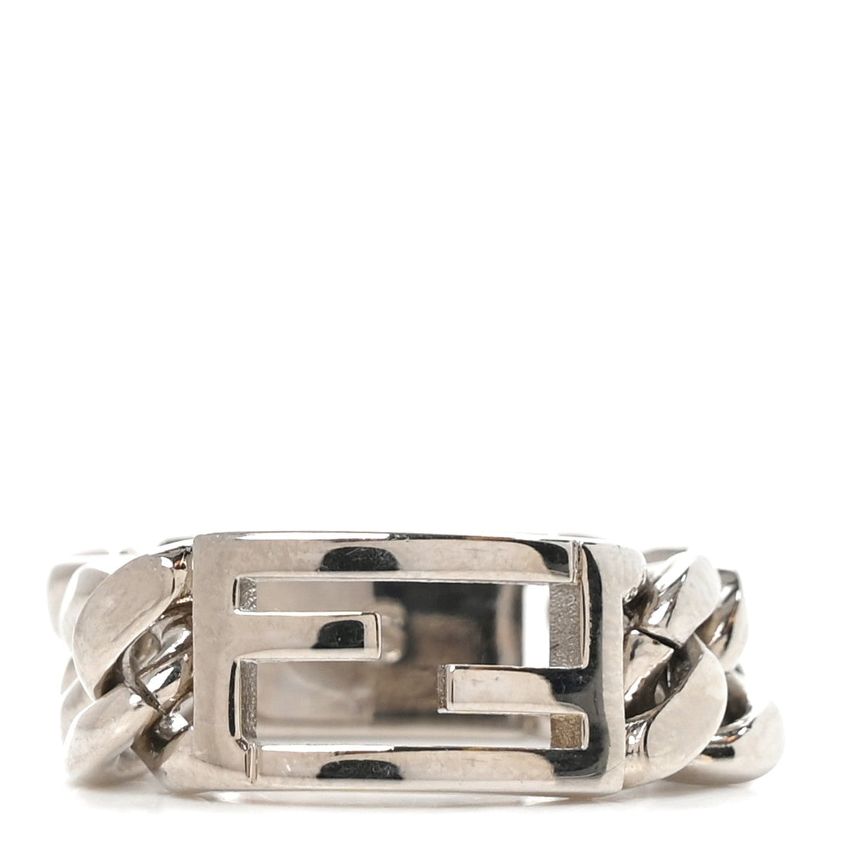 FendiMetal FF Chain Ring S Silver