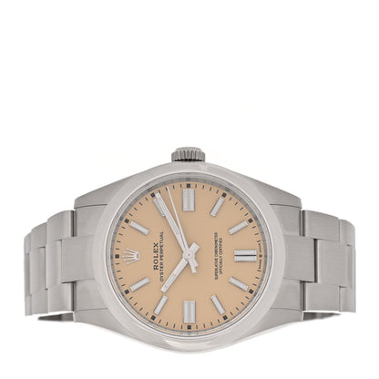 Rolex Stainless Steel 41mm Oyster Perpetual Watch Beige 134300