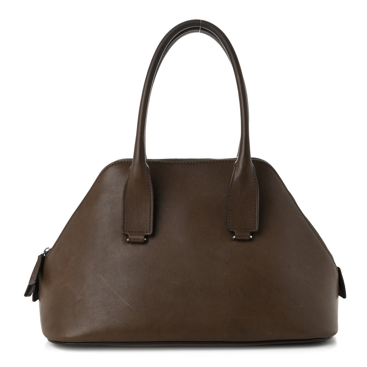 The Row Saddle Calfskin Medium Devon Bag Davy's Grey