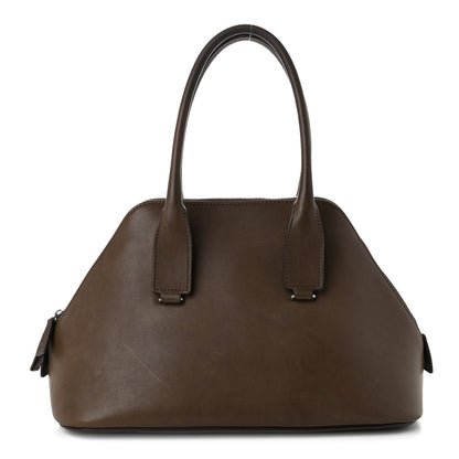 The Row Saddle Calfskin Medium Devon Bag Davy's Grey