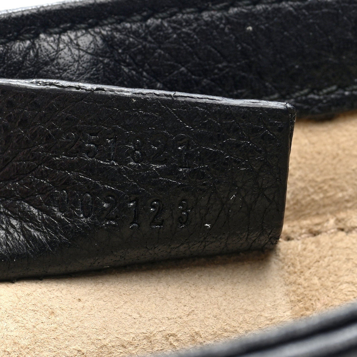 Gucci Pebbled Calfskin Small 1973 Chain Shoulder Bag Black