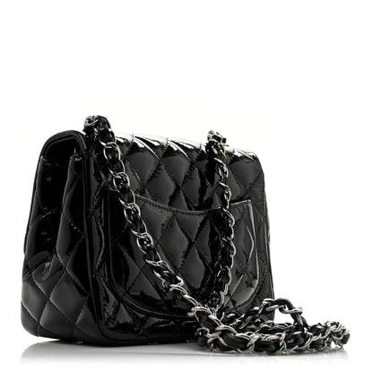 Chanel Patent Calfskin Quilted Mini Square Flap Black
