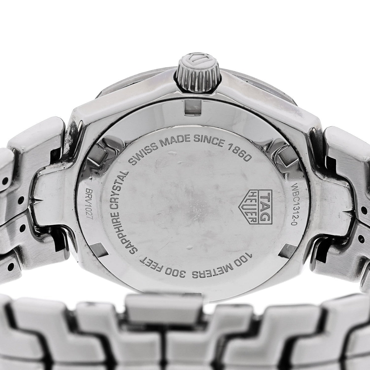 Tag Heuer Stainless Steel Diamond Mother of Pearl 32mm Link Watch WBC1312