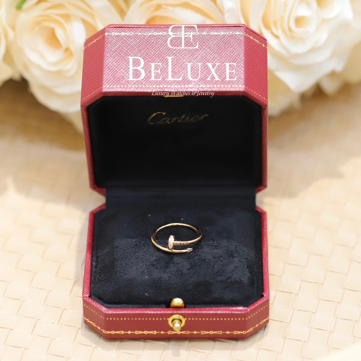 18K Rose Gold Diamond Cartier Juste un Clou Ring