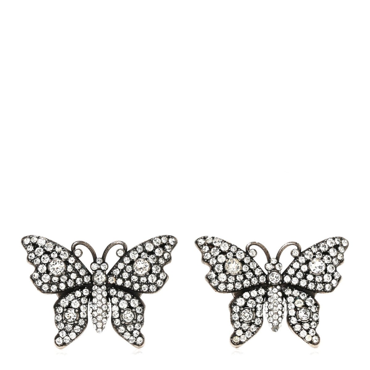 Gucci Crystal Butterfly Stud Earrings