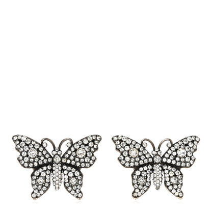 Gucci Crystal Butterfly Stud Earrings