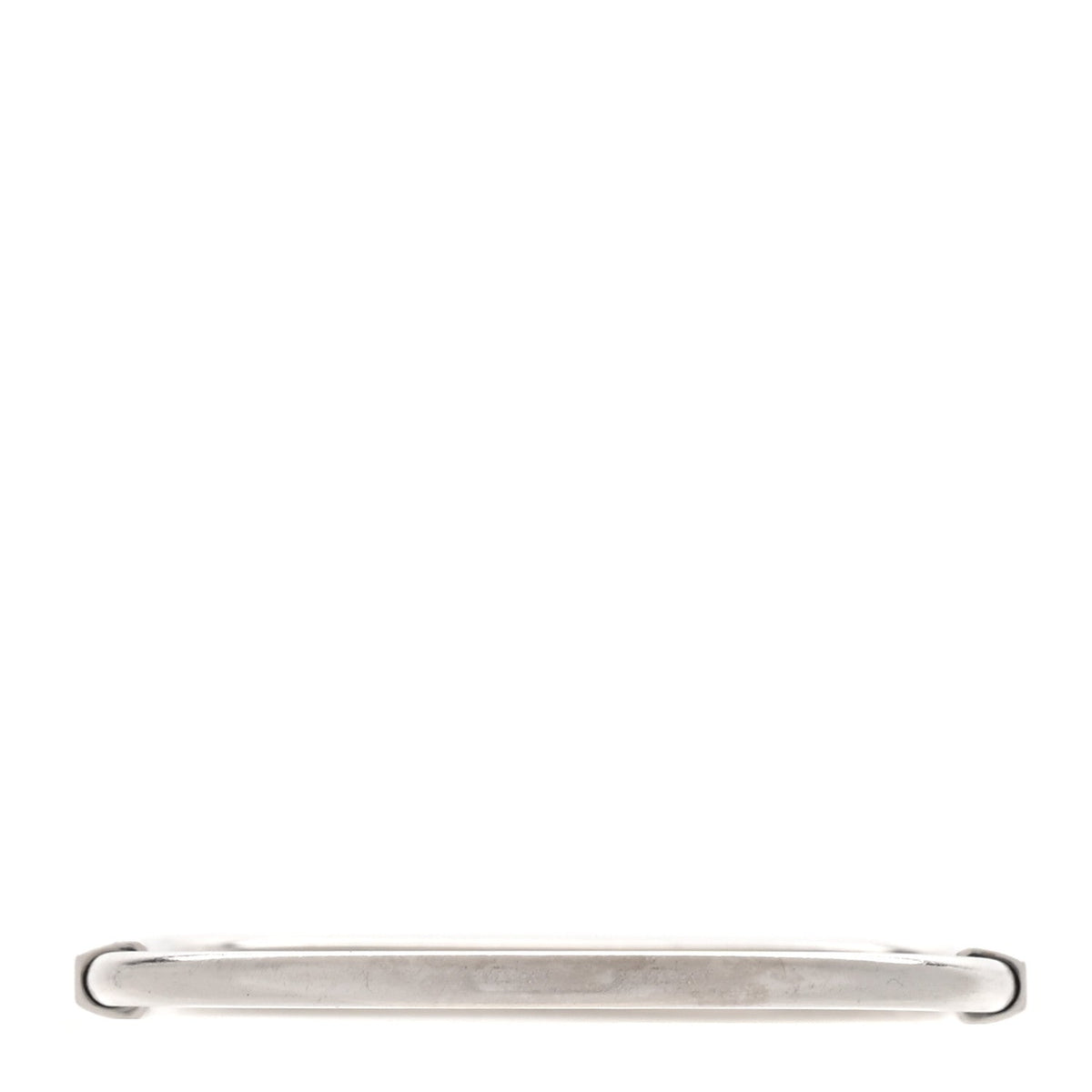 Tiffany 18K White Gold Lock Narrow Bangle Bracelet