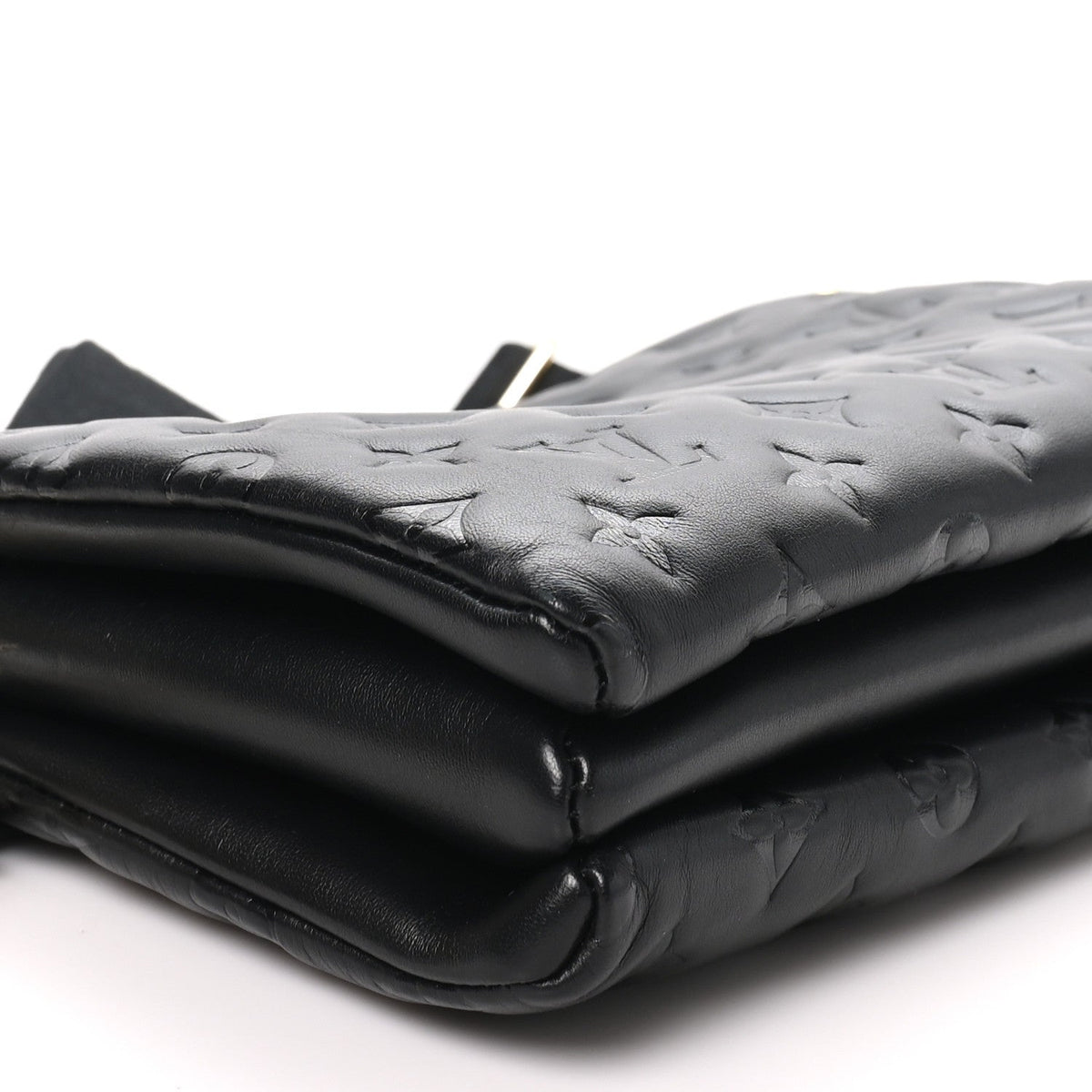 Louis Vuitton Lambskin Monogram Coussin PM Black 1985869