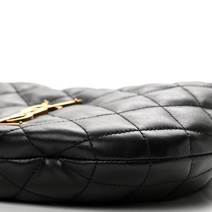 Saint Laurent Lambskin Quilted Icarino Bag Black