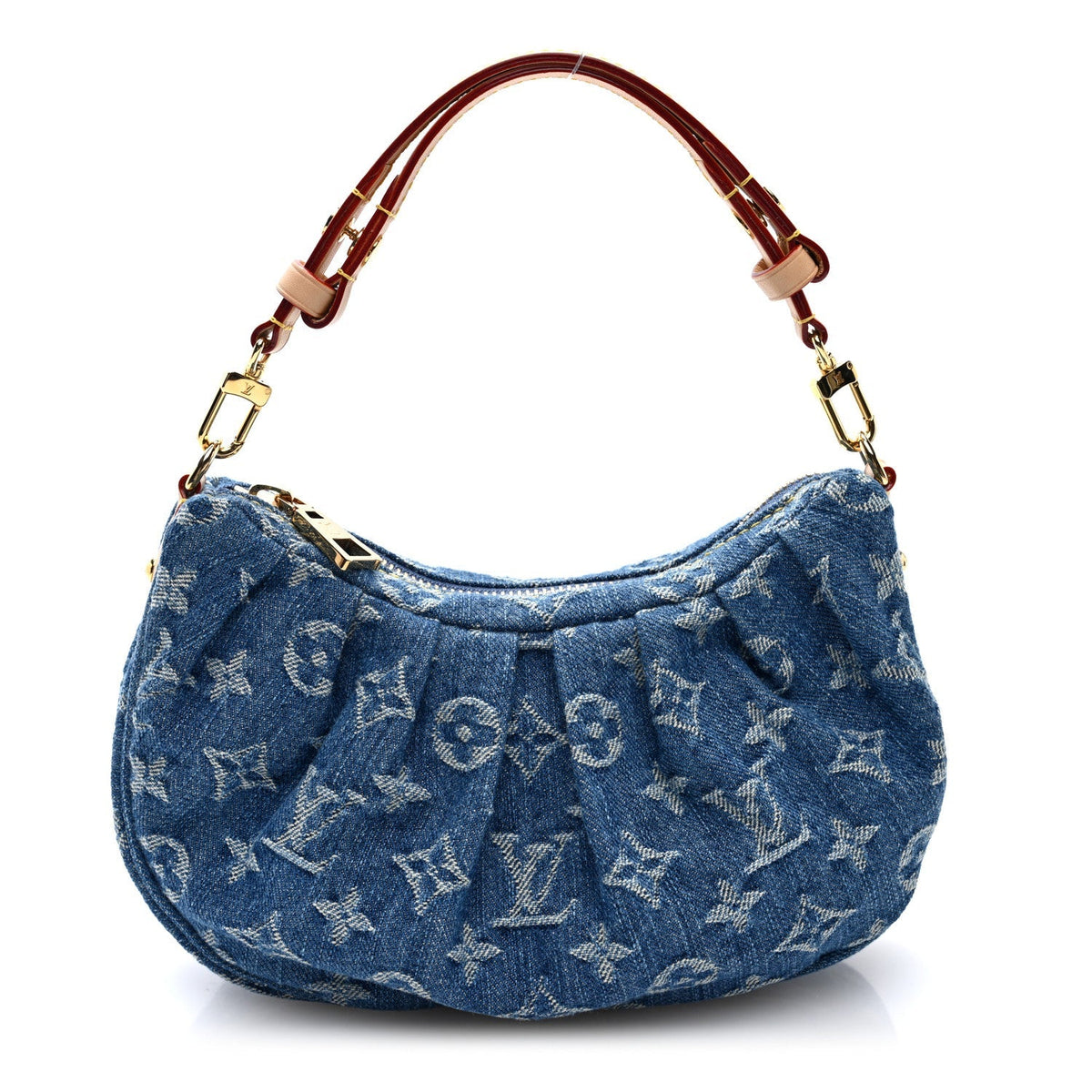 Louis Vuitton Monogram Denim Pochette Valley Blue