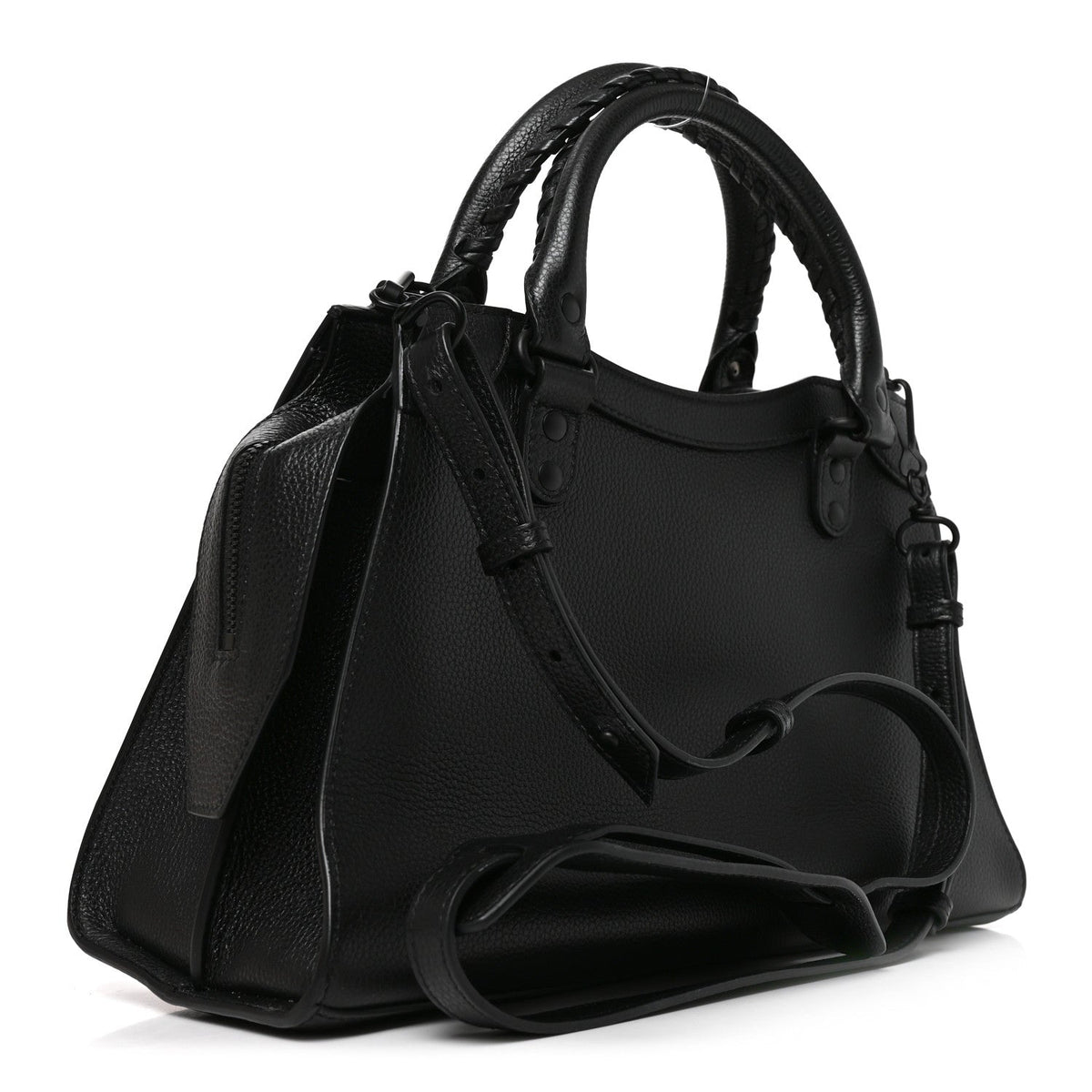 Balenciaga Grained Calfskin Neo Classic S City Black