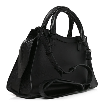 Balenciaga Grained Calfskin Neo Classic S City Black