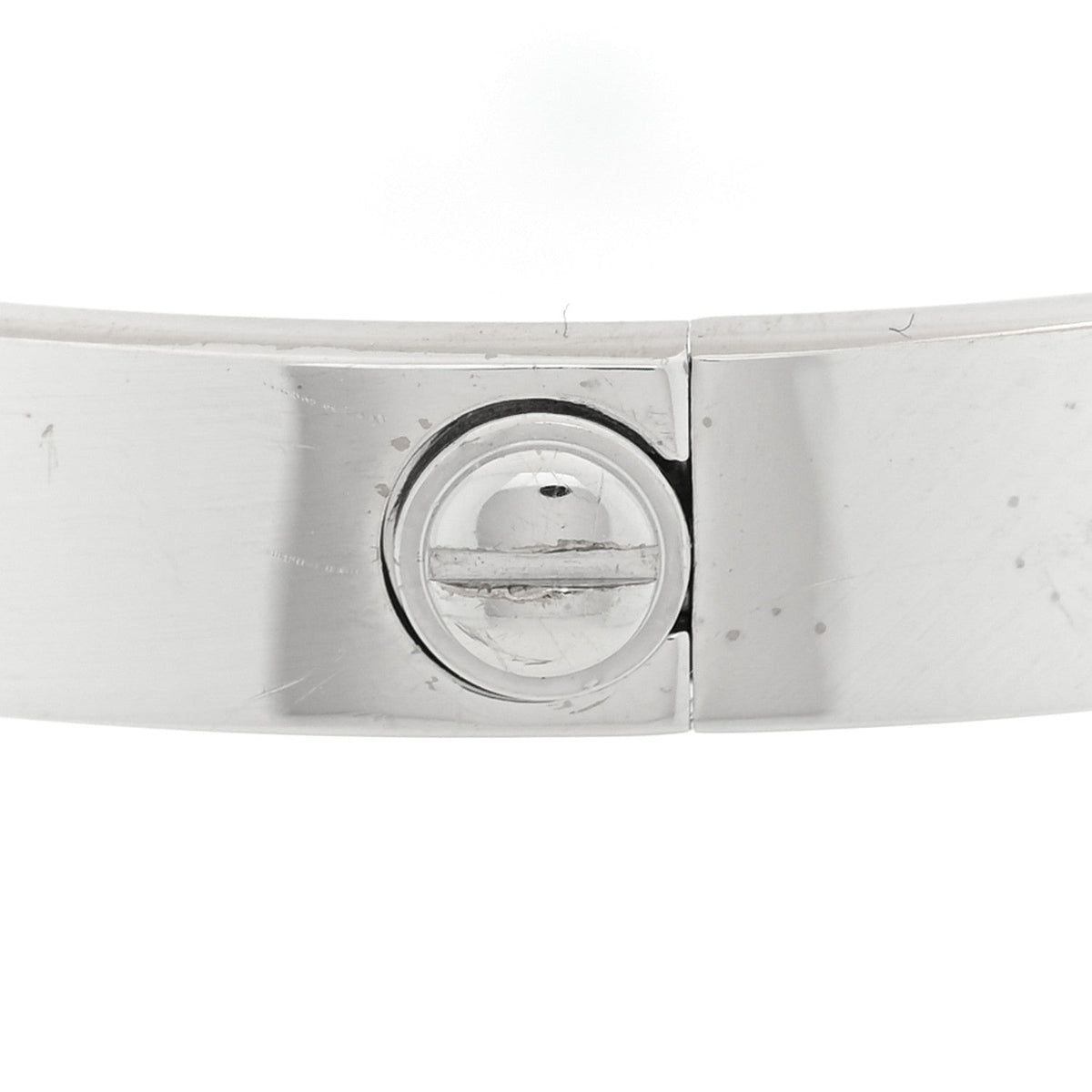 Cartier 18K White Gold 4 Diamond LOVE Bracelet 16