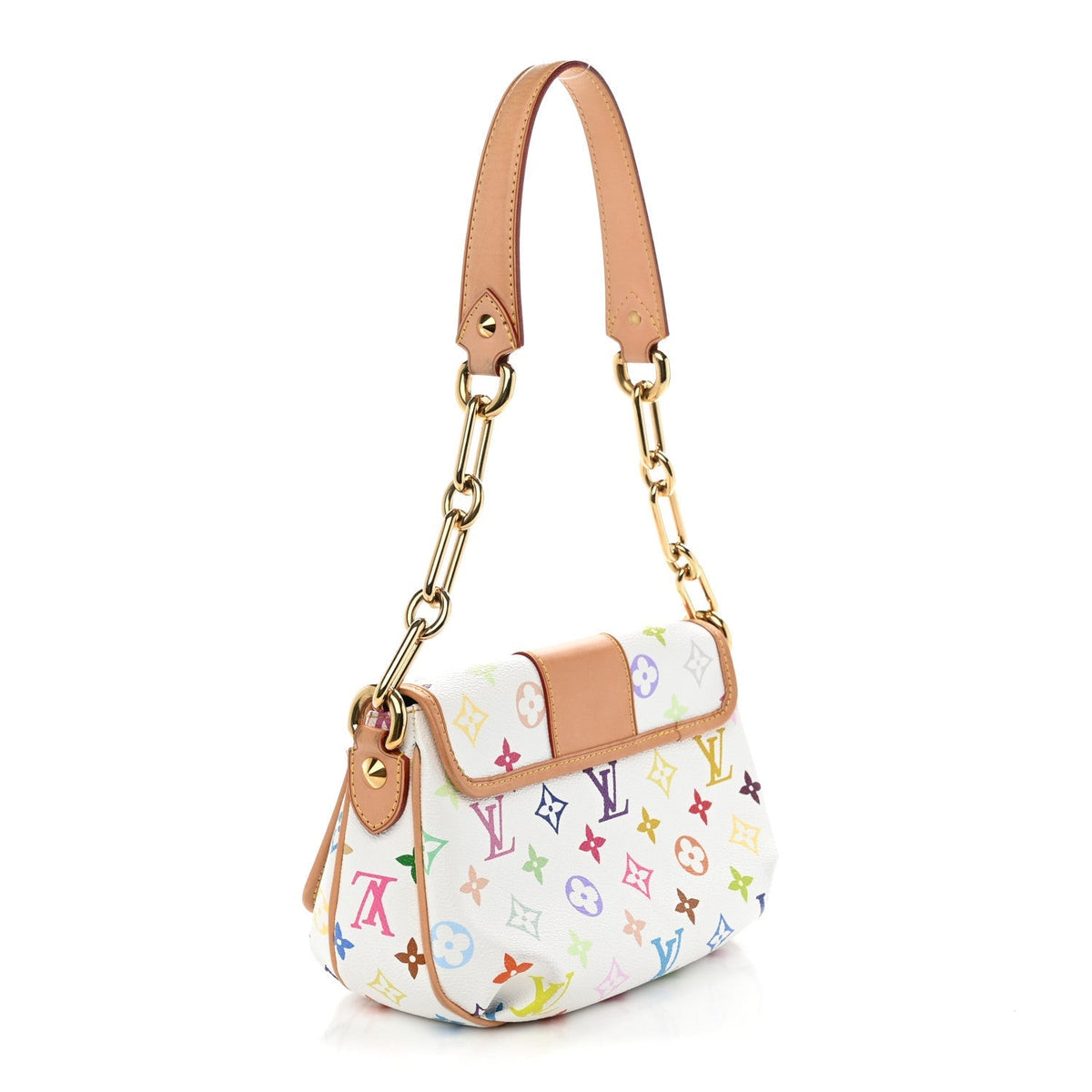 Louis Vuitton Monogram Multicolor Patti White