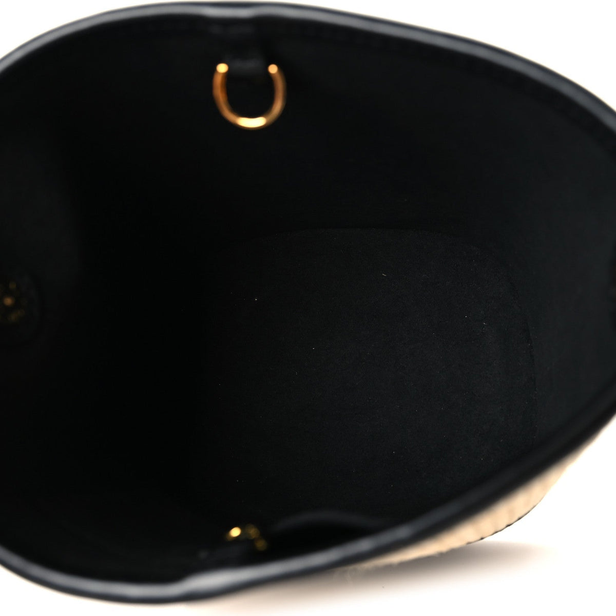 Louis Vuitton Raffia Leather Petit Bucket Black