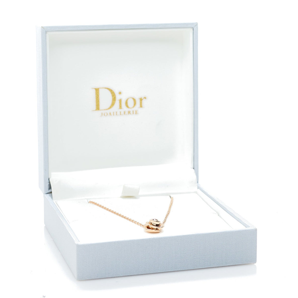 Christian Dior18K Rose Gold Diamond Small Rose Couture Necklace