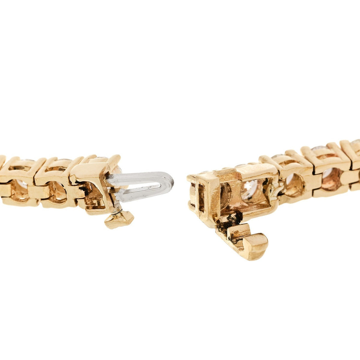 Parker & West 14K Yellow Gold Diamond 6.45ctw Tennis Bracelet
