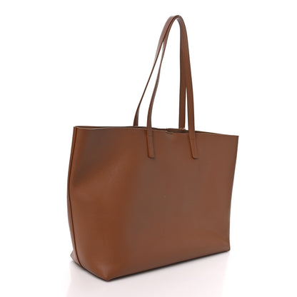 Saint Laurent Calfskin Large Shopping Tote Brick