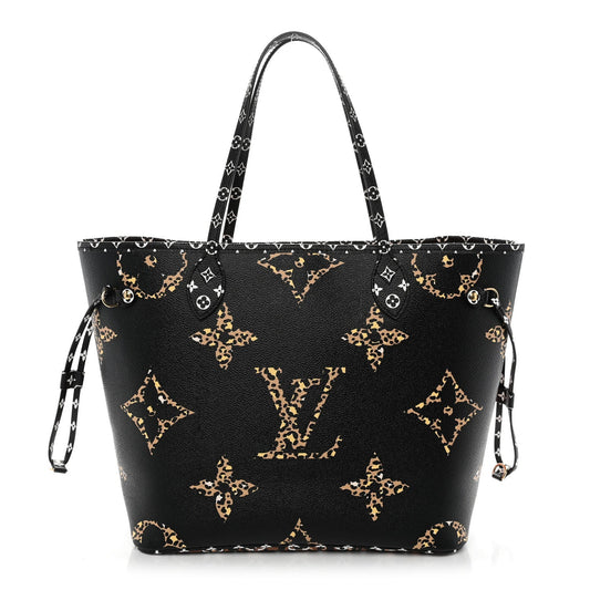 Louis Vuitton Monogram Giant Jungle Neverfull MM Black